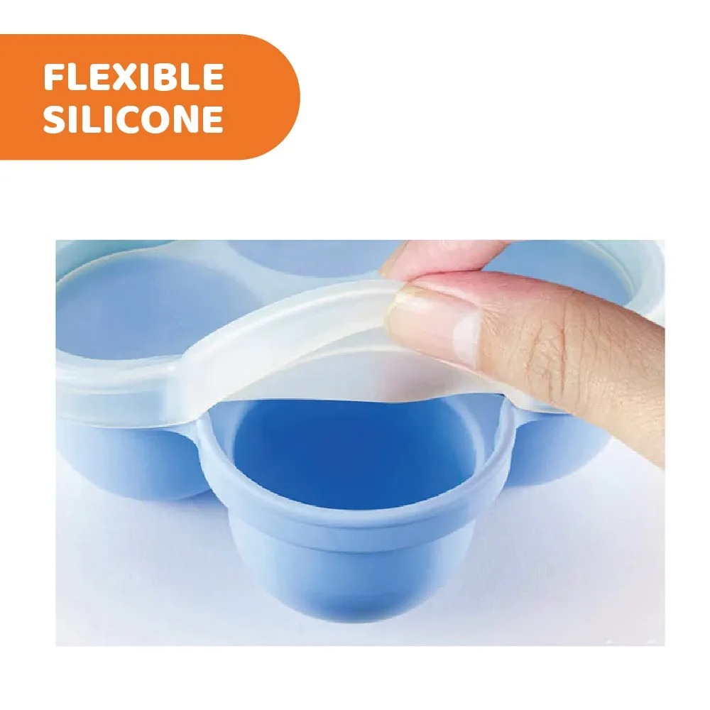  SILICONE MULTIPORTION TRAY 4 PORTIONS 1-384