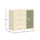 MONTES NATURAL DRESSER WITH COVER (MONTES NATURAL)