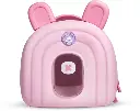 RUBBER BAG BACK BIG RABBIT (BEIGE &PINK) 32220