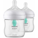 Natural 125ml Double Anti-Colic White Feeding Bottle (New Shape)