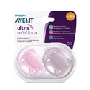 Soother 0-6 pink and purple