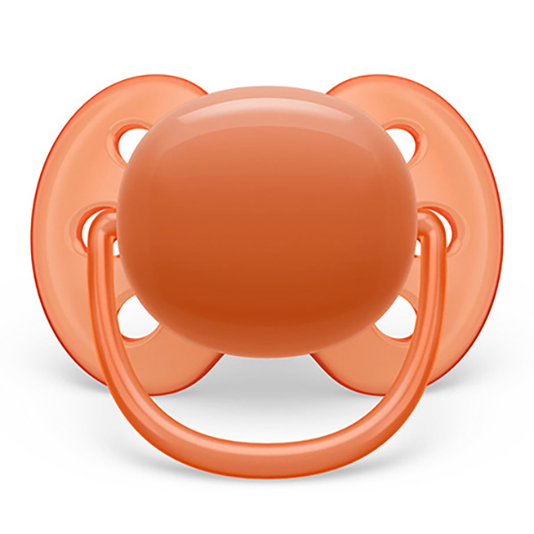 Soother 0-6m Orange/Green