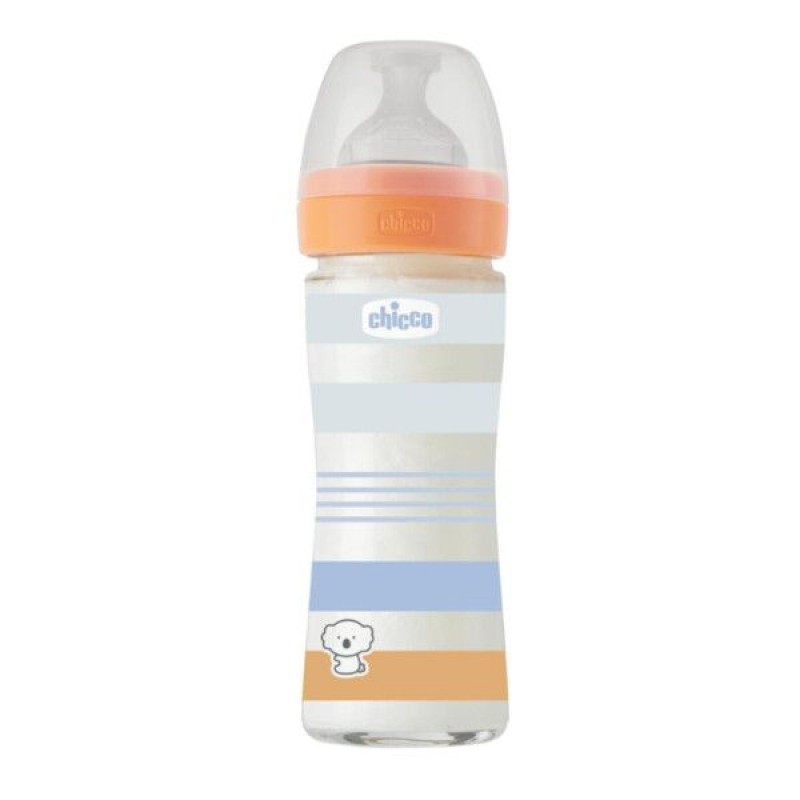 Well-Being Glass Bottle 240ml Slow Flow 1-24