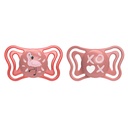 Soother Physio Light Girl Sil (6-16) 2Pcs  42