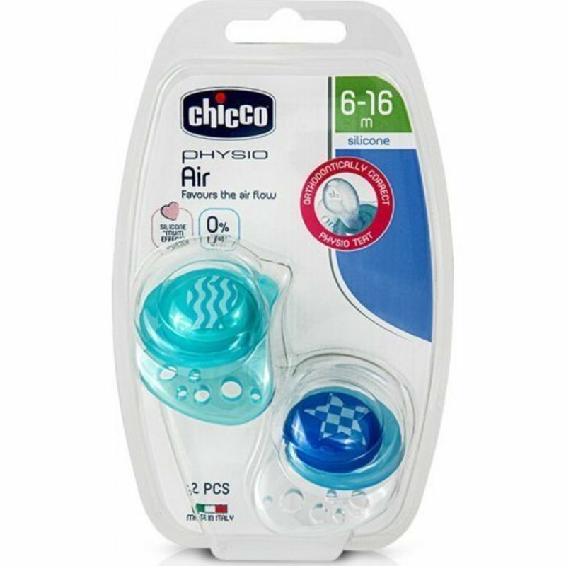 Soother Ph.Air Boy Sil (6-16) 2Pcs B  44