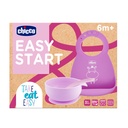 Bib Silicon Feeding Set - Pink 1-330