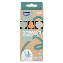 1-829 Silicon Straw +12 قصبة 