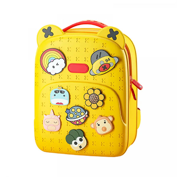 RUBBER BAG BACK BEAR (BIG PINK& INDIGO) 32226