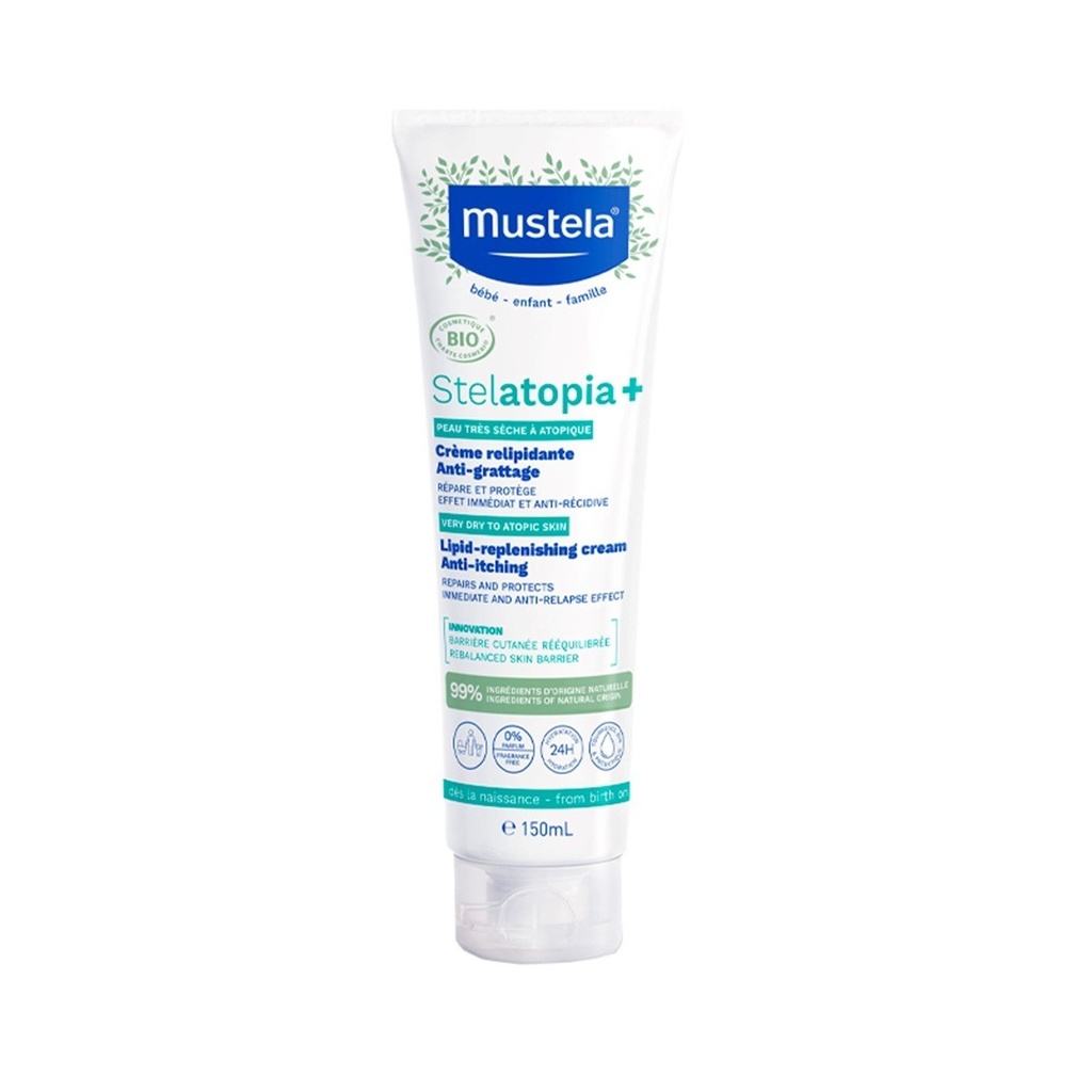 Stelatopia Cream 150Ml  5-838 كريم مرطب للبشرة المصابة بلأكزيما للوجة والجسم  (أطفال وكبار )