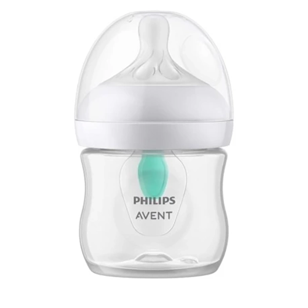 Natural 125ml White Anti-Colic Feeding Bottle (New Shape)