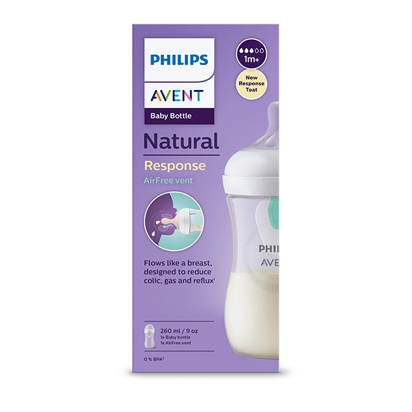 Natural Anti-Colic Feeding Bottle 260ml (New Shape)
