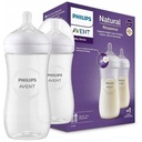 Natural Double Feeding Bottle 330ml  (New Shape)
