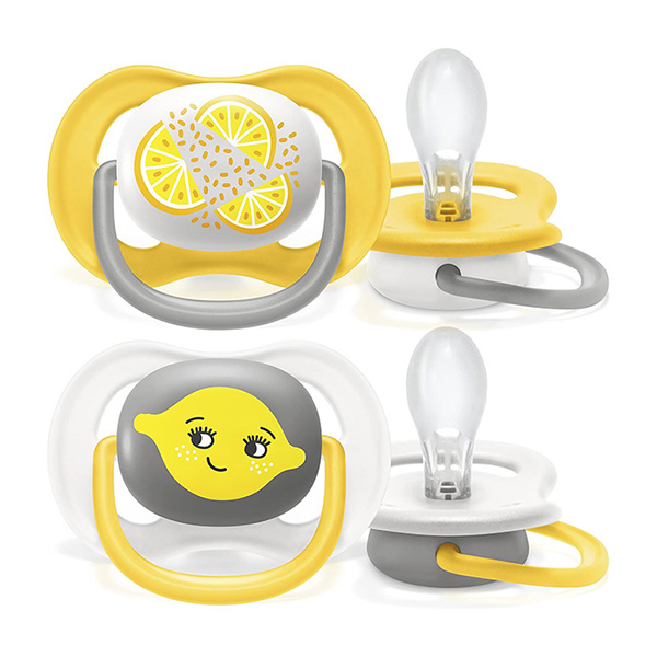 soother 6-18m lemon and orang