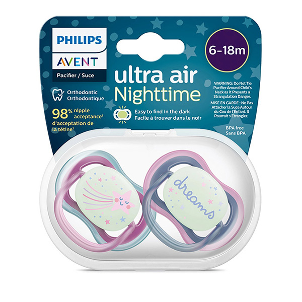 Soother 6-18m star , dreams