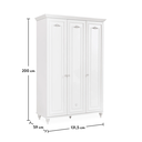 ROMANTICA 3 DOORS WARDROBE (ROMANTICA)
