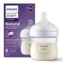 Natural feeding bottle 125ml white (new shape)