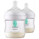 Natural 125ml Double Anti-Colic White Feeding Bottle (New Shape)