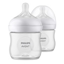 Natural 125ml Double White Feeding Bottle (New Shape)